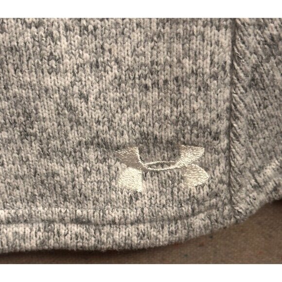 Under Armour Womens UA Storm Fleece 1/2 Zip Pullover Medium Heather Gray - Picture 7 of 10